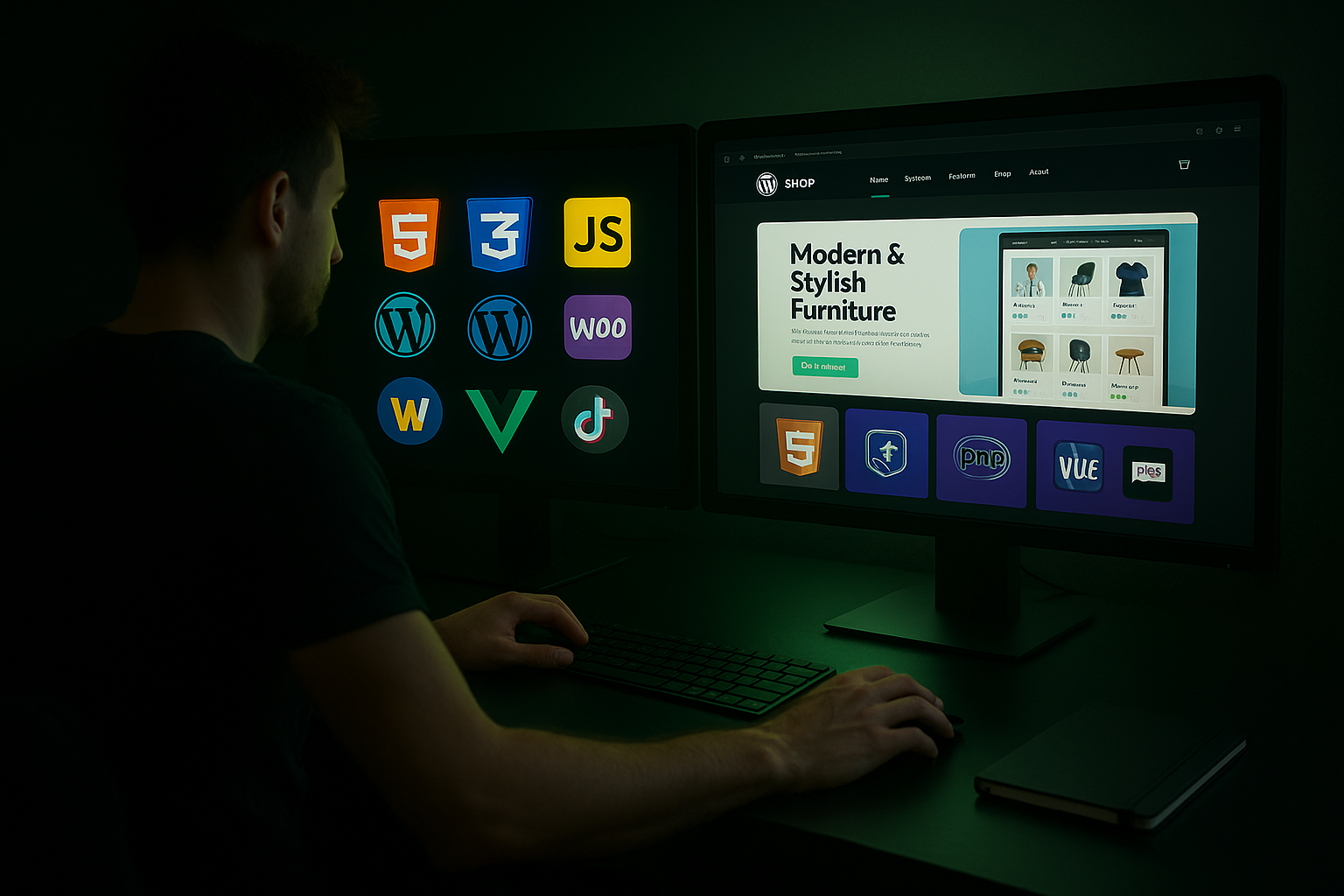 Création de sites e-commerce modernes et performants