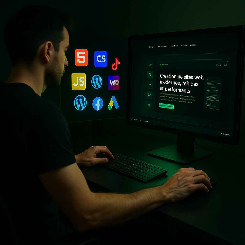 Création de sites web modernes, rapides et performants